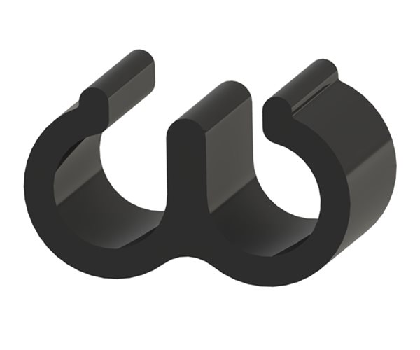 2-Way In-Air Cable Clips | Plastic slide 1