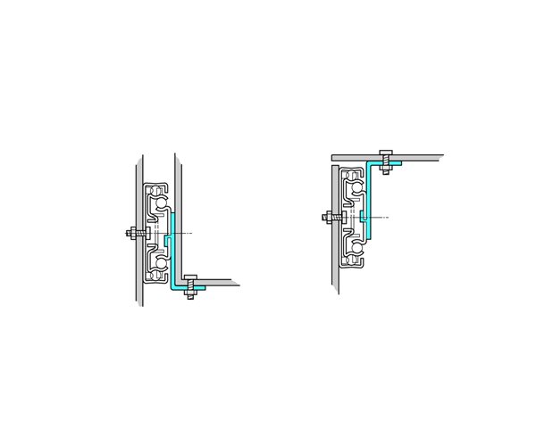 Accuride 3832SC Self-Close Line Drawing