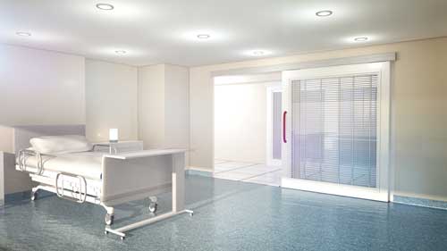 Accuride Linear Motion Track for Sliding Door in Hospital Accuride Linear Motion Track for Sliding Door in Hospital