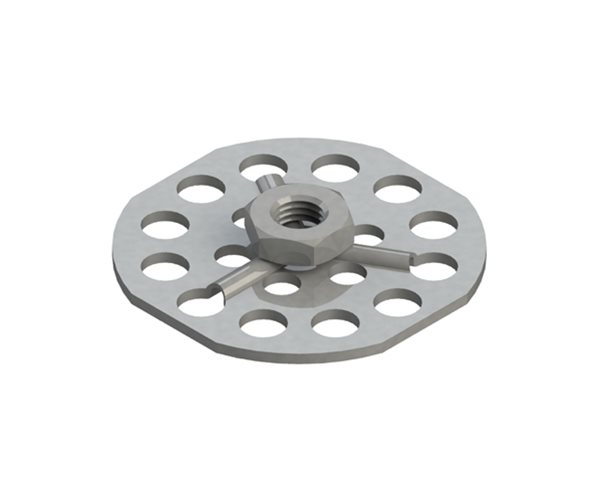 B0N086 Hex Nut Bonding Fasteners - 38mm Round Closed Base