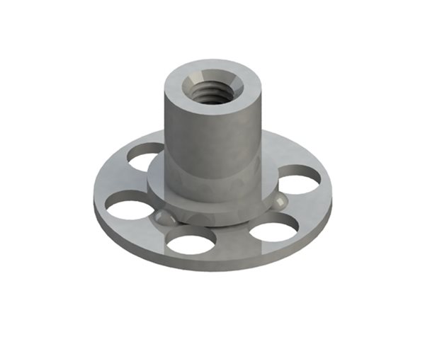 B0N105A Female Bonding Fasteners - 23mm Round Open Base