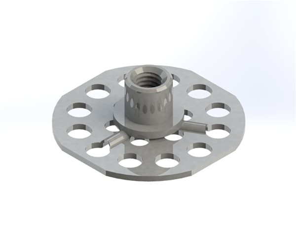 B0N126 Female Bonding Fasteners - 38mm Round Open Base