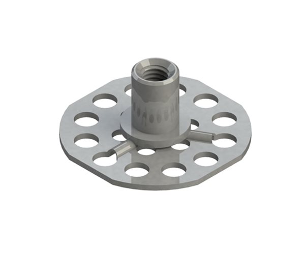 B0N128A Female Bonding Fasteners - 38mm Round Open Base