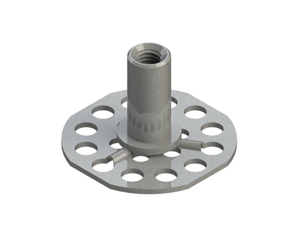 B0N130A Female Bonding Fasteners - 38mm Round Open Base