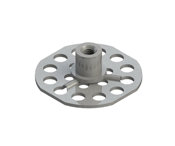 B0N179A Female Bonding Fasteners - 38mm Round Closed Base