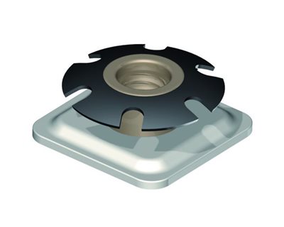 Federgewindeeinsatz  – Eckig (Metall)