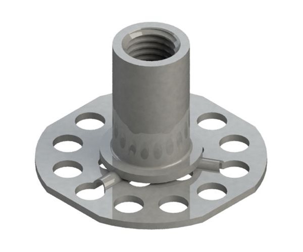 Female Bonding Fasteners | 38mm Round Open Base slide 1