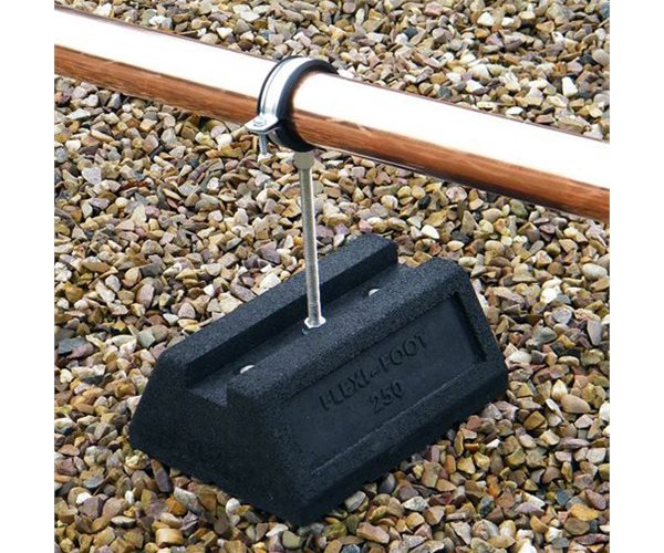 Flexi Foot with threaded rod and pipe clamp