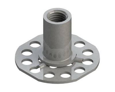 Gewindebuchsen, Geschlossen, 38mm Rund