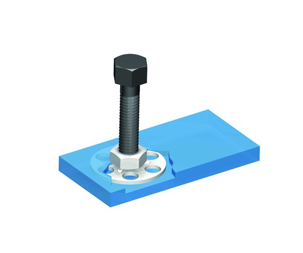 Hex Nut Bonding Fasteners - 38 x 15mm Open Base Application
