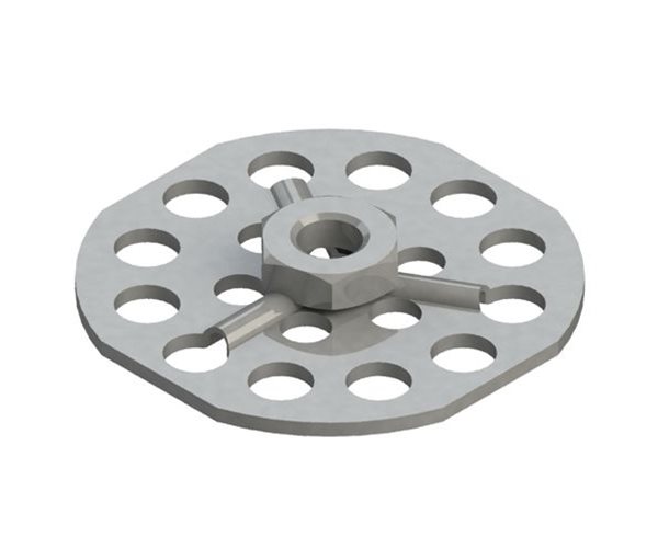 Hex Nut Bonding Fasteners | 38mm Round Open Base slide 1