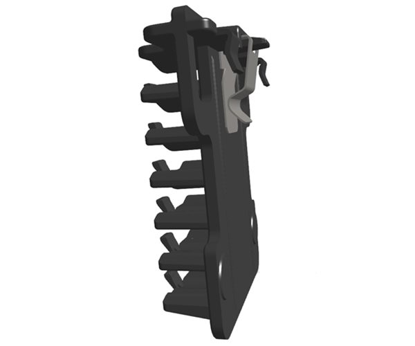 Heyco MaxRunner Clip Mount Cable Clip Holder Side View Product Image