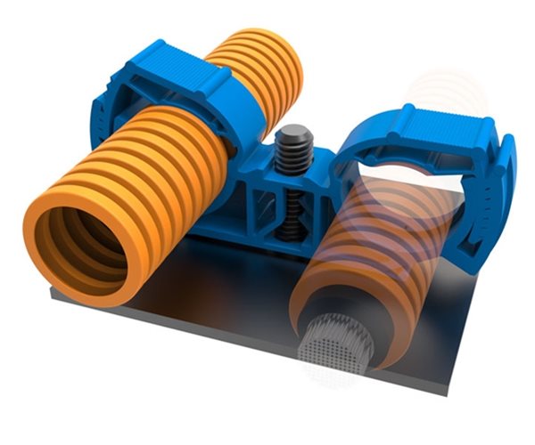 High Voltage Cable Management Clips Application