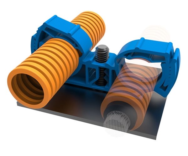 High Voltage Cable Management Clips | Stud Fix | Double slide 5