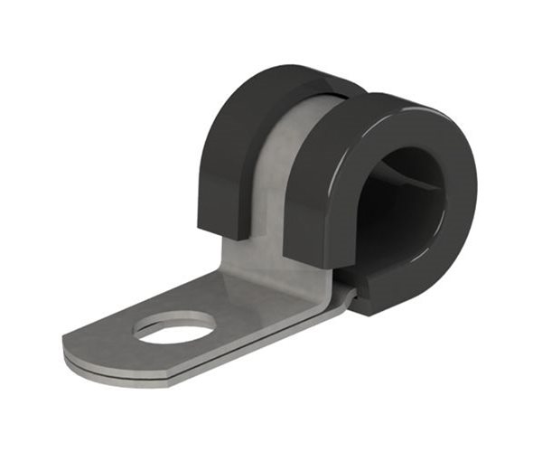 Metallschellen - P-förmig - Gummiprofiliert slide 1