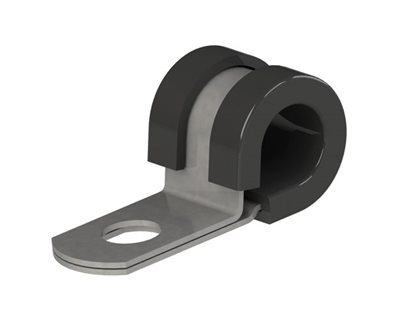 Metallschellen - P-förmig - Gummiprofiliert