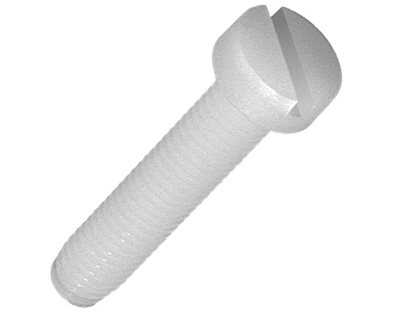 Nylon Screws | Cheese Head Slotted Drive