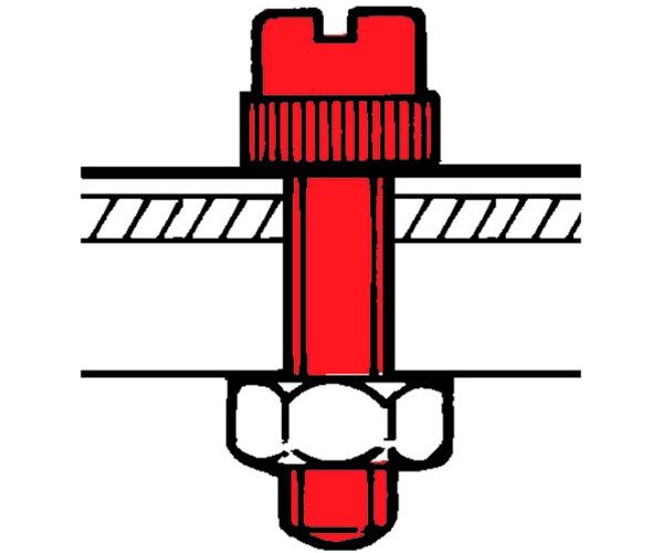 Nylon-Zylinderschrauben - Längsschlitz slide 2