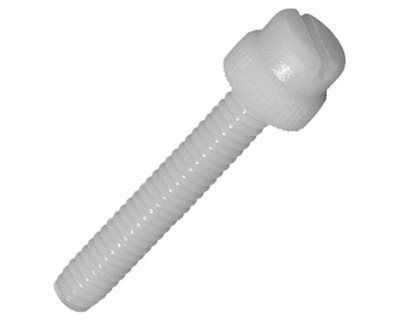 Nylon-Zylinderschrauben - Längsschlitz