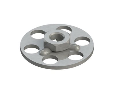 Sechskantmuttern, Offen, 23mm Rund