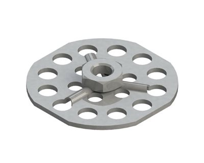 Sechskantmuttern, Offen, 38mm Rund