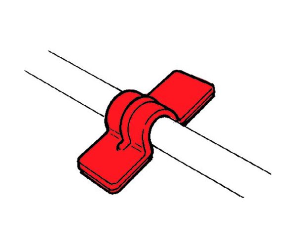 Self-Adhesive Cable Clips | Saddle Type slide 2