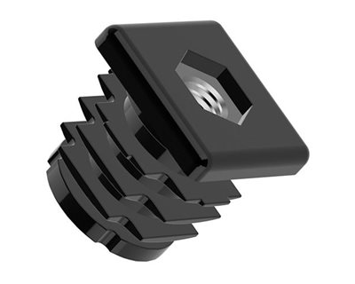 Standard Threaded Plastic Square Tube Inserts