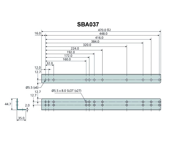 Technical Drawing for Accrudie SBA037