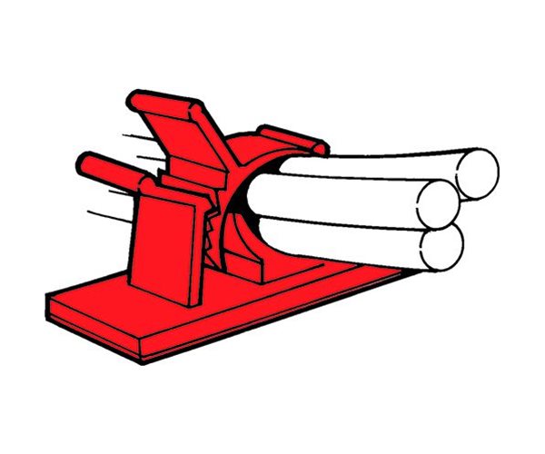 Verstellbare Kabel- & Rohrschellen - Selbstklebend slide 2